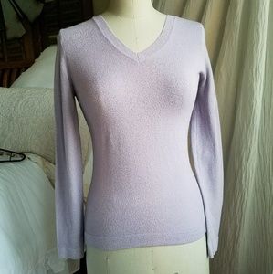 Express Lavender V-neck Top